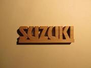 （SUZUKI）表札 木製画像